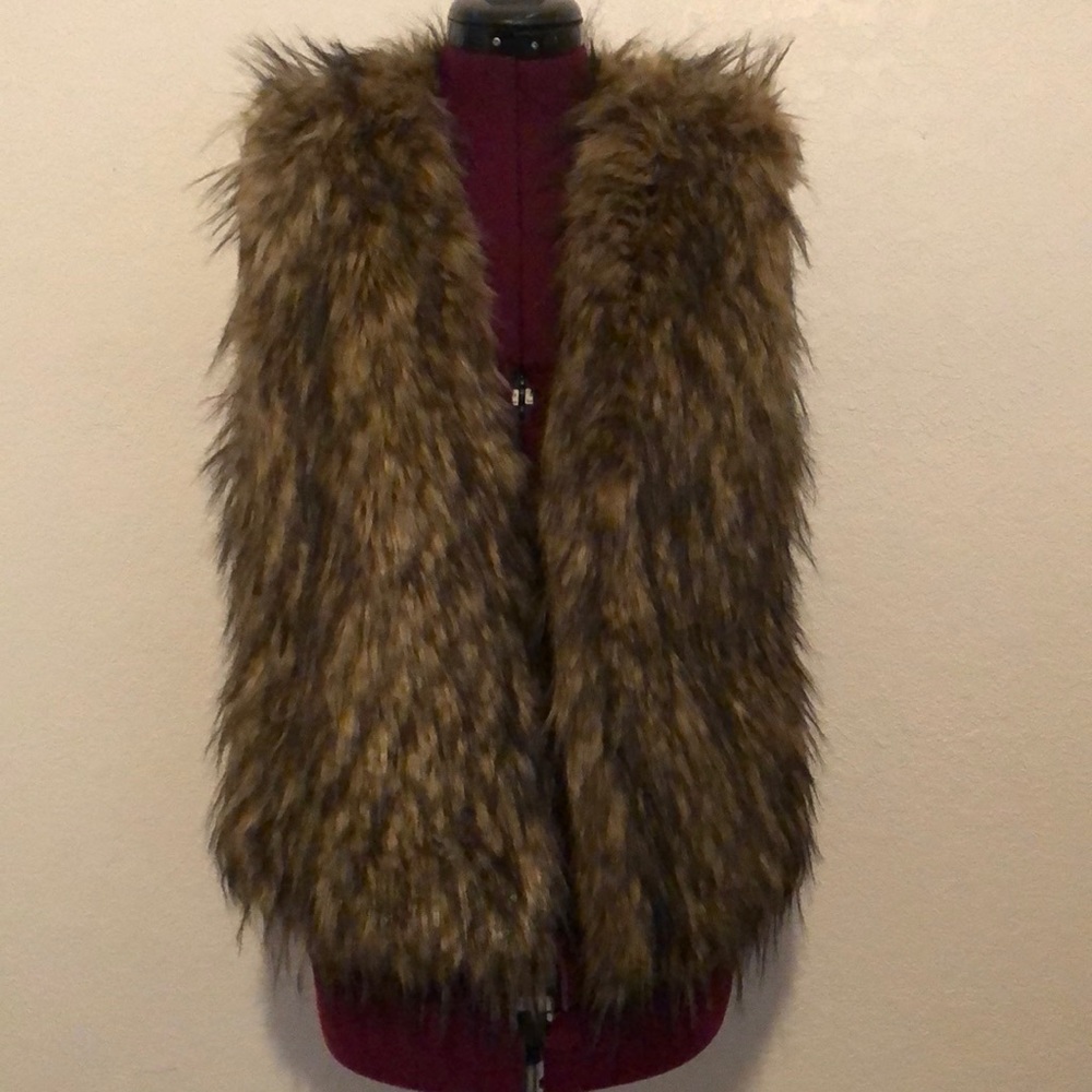 Faux fur vest